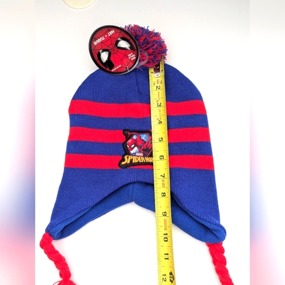 NWT Marvel Spiderman Kids Winter Hat/Chook/ Tuque With Fleece Lining - Picture 8 of 12